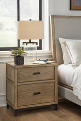 Tampa Furniture Outlet - Ashley Furniture - Tomtyn Bedroom - Two Drawer Night Stand / Light Brown - B622-92