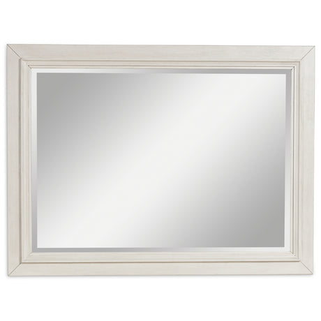 Tampa Furniture Outlet - Ashley Furniture - Shaybrock Bedroom - Bedroom Mirror / Antique White/Brown - B683-36