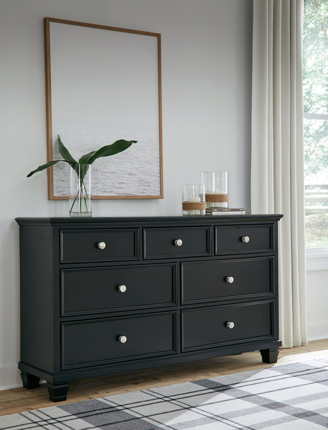Tampa Furniture Outlet - Ashley Furniture - Lanolee Bedroom - Twin Panel Storage Bed / Black - B687B21