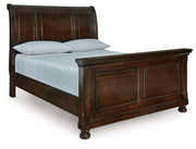 Tampa Furniture Outlet - Ashley Furniture - Porter Bedroom - Queen Sleigh Bed / Rustic Brown - B697B48