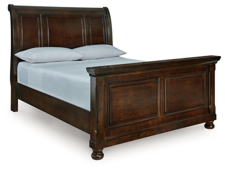 Tampa Furniture Outlet - Ashley Furniture - Porter Bedroom - Queen Sleigh Bed / Rustic Brown - B697B48