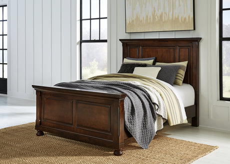 Tampa Furniture Outlet - Ashley Furniture - Porter Bedroom - Queen Panel Bed / Rustic Brown - B697B2