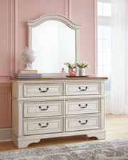 Tampa Furniture Outlet - Ashley Furniture - Realyn Bedroom - Dresser and Mirror / Chipped White - B743B12