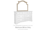 Tampa Furniture Outlet - Ashley Furniture - Realyn Bedroom - Bedroom Mirror / Chipped White - B743-36