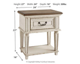 Realyn King Panel Bed, Dresser, Mirror and Nightstand - Tampa Furniture Outlet