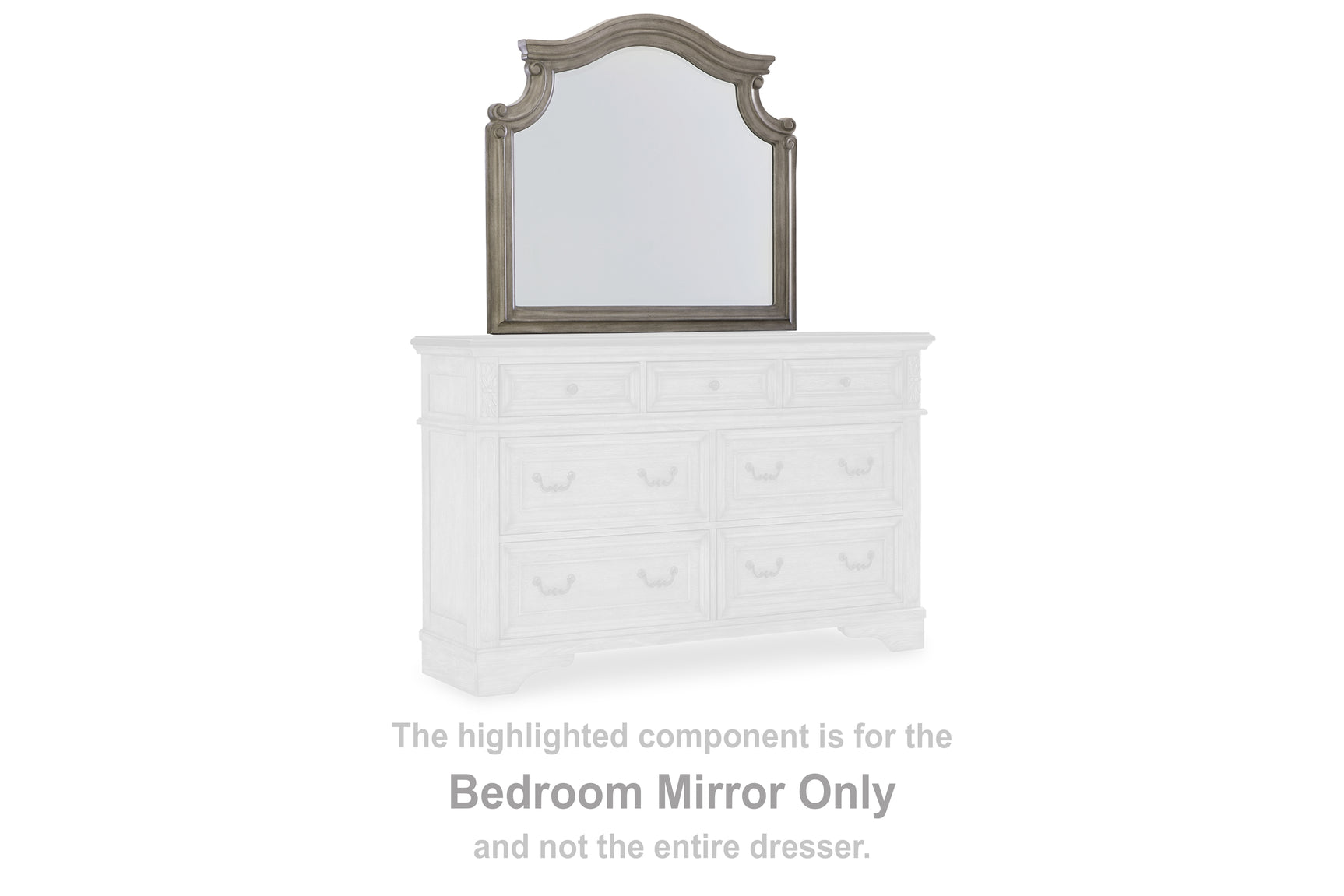 Tampa Furniture Outlet - Ashley Furniture - Lodenbay Bedroom - Bedroom Mirror / Antique Gray - B751-36