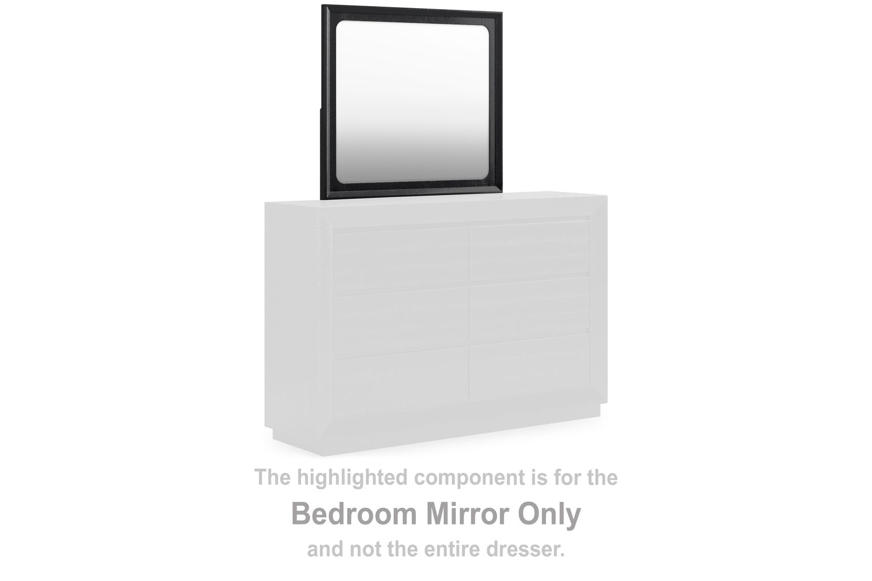 Tampa Furniture Outlet - Ashley Furniture - Londer Bedroom - Bedroom Mirror / Black - B768-36