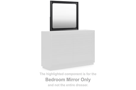 Tampa Furniture Outlet - Ashley Furniture - Londer Bedroom - Bedroom Mirror / Black - B768-36