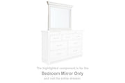 Tampa Furniture Outlet - Ashley Furniture - Kanwyn Bedroom - Bedroom Mirror / Whitewash - B777-36