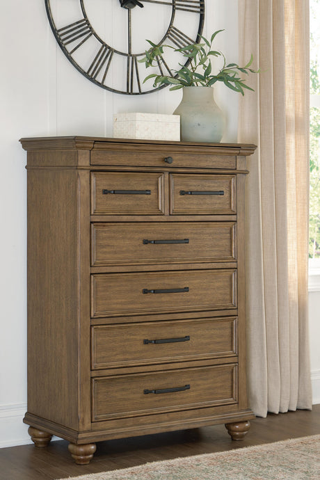 Tampa Furniture Outlet - Ashley Furniture - Karallin Bedroom - Seven Drawer Chest - PCB782-46