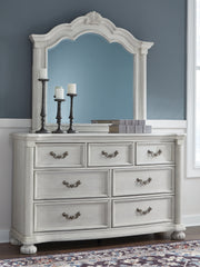 Tampa Furniture Outlet - Ashley Furniture - Montelaine Bedroom - Dresser and Mirror / Antique White - B795B1