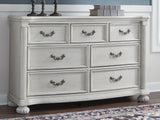 Tampa Furniture Outlet - Ashley Furniture - Montelaine Bedroom - Dresser / Antique White - B795-31