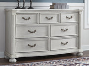 Tampa Furniture Outlet - Ashley Furniture - Montelaine Bedroom - Dresser / Antique White - B795-31