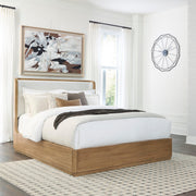 Tampa Furniture Outlet - Ashley Furniture - Pamaria Bedroom - Queen Upholstered Bed / Light Brown - PCB802B4