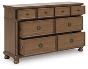 Tampa Furniture Outlet - Ashley Furniture - Rowlenstown Bedroom - Dresser / Brown - PCB824-31