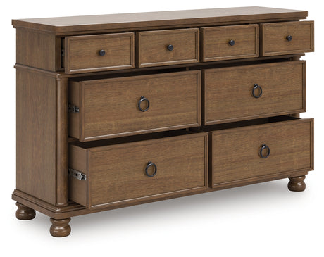 Tampa Furniture Outlet - Ashley Furniture - Rowlenstown Bedroom - Dresser / Brown - PCB824-31