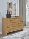 Tampa Furniture Outlet - Ashley Furniture - Sherbana Bedroom - Dresser / Light Brown - B833-31