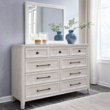 Tampa Furniture Outlet - Ashley Furniture - Darbonton Bedroom - Dresser and Mirror / Dove White - PCB853B1