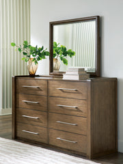 Tampa Furniture Outlet - Ashley Furniture - Marxmore Bedroom - Dresser and Mirror / Brown - B863B1