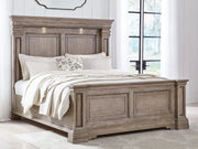 Tampa Furniture Outlet - Ashley Furniture - Blairhurst Bedroom - Queen Panel Bed / Light Grayish Brown - B916B2