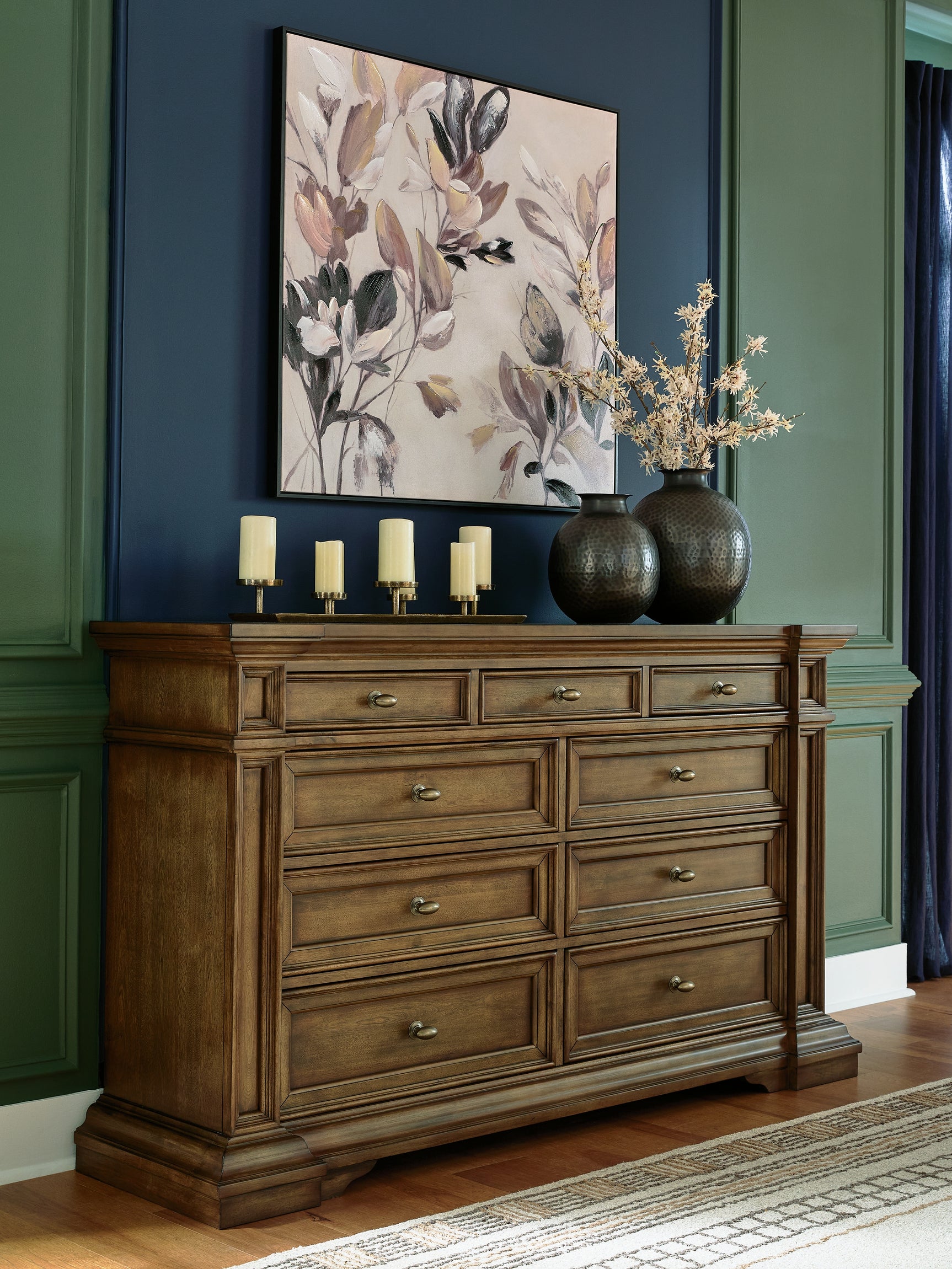 Tampa Furniture Outlet - Ashley Furniture - Frantanna Bedroom - Dresser / Brown - PCB949-31
