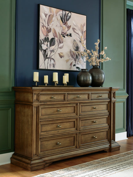 Tampa Furniture Outlet - Ashley Furniture - Frantanna Bedroom - Dresser / Brown - PCB949-31