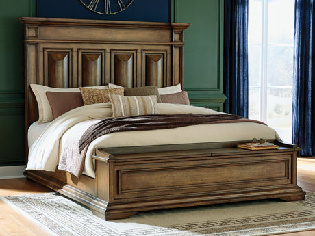 Tampa Furniture Outlet - Ashley Furniture - Frantanna Bedroom - California King Panel Storage Bed / Brown - PCB949B9