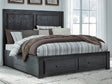Tampa Furniture Outlet - Ashley Furniture - Foyland Bedroom - Two Drawer Night Stand / Black/Brown - B989-92
