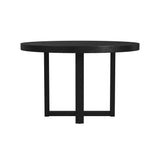 Bahama Breeze 47.5" Round Dining Table in Black - Tampa Furniture Outlet