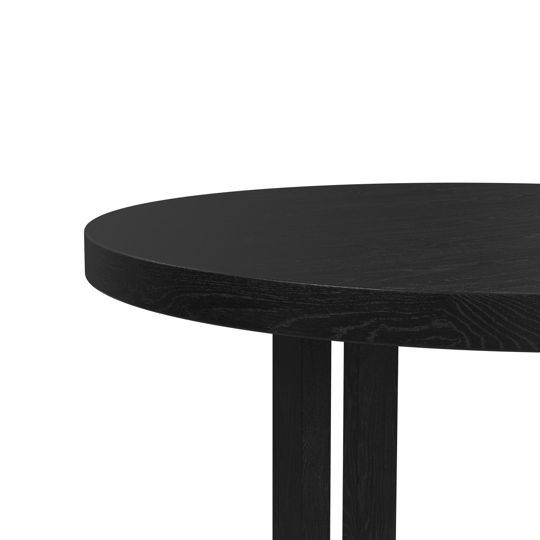 Bahama Breeze 47.5" Round Dining Table in Black - Tampa Furniture Outlet