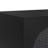 Bahama Breeze Server in Black - Tampa Furniture Outlet