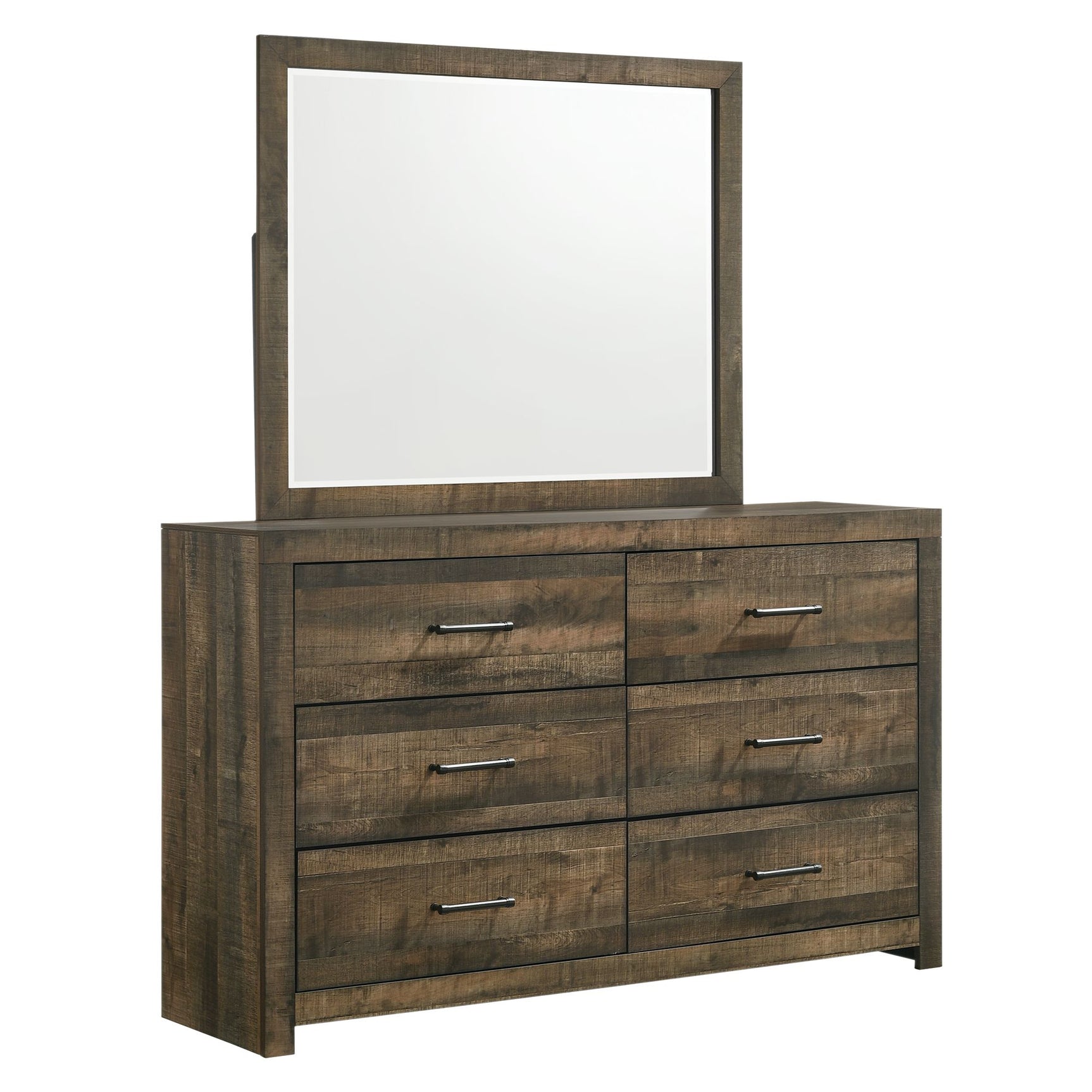 Bailey Drift Dresser & Mirror Set - Tampa Furniture Outlet