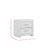 Bailey Nightstand Drift Finish - Tampa Furniture Outlet