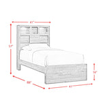 Bailey Drift Twin Music Bed - Tampa Furniture Outlet