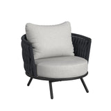 Bali Chairs with Olefin Grey in Dark Grey (2 Per Carton) - Tampa Furniture Outlet