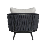 Bali Chairs with Olefin Grey in Dark Grey (2 Per Carton) - Tampa Furniture Outlet