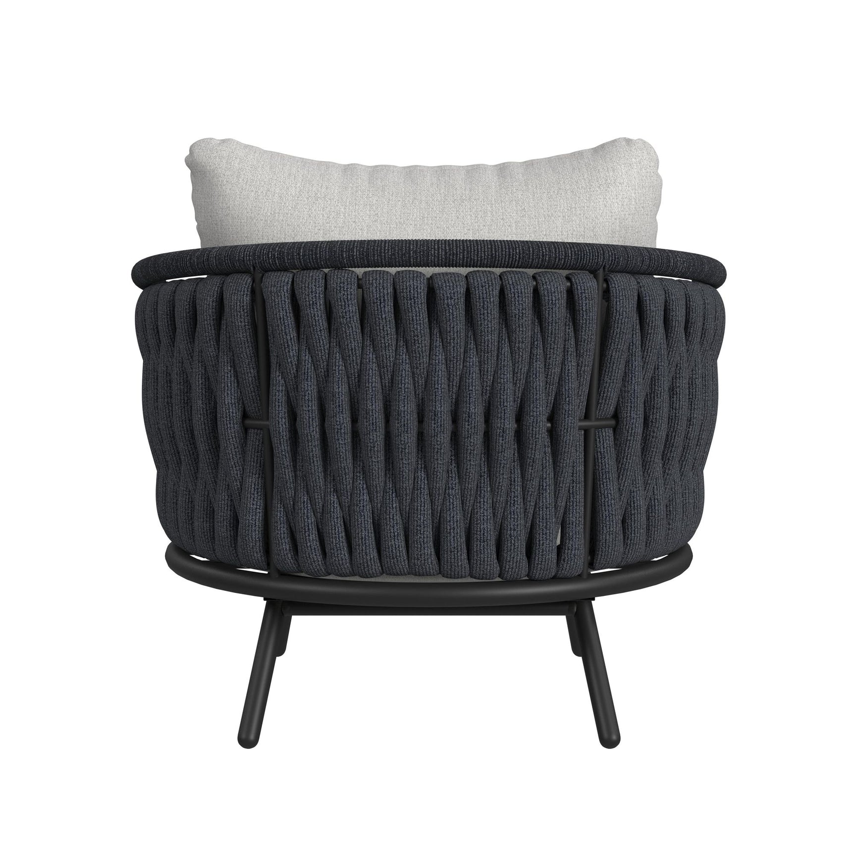 Bali Chairs with Olefin Grey in Dark Grey (2 Per Carton) - Tampa Furniture Outlet