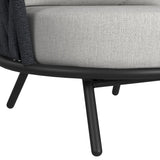 Bali Chairs with Olefin Grey in Dark Grey (2 Per Carton) - Tampa Furniture Outlet