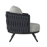 Bali Chairs with Olefin Grey in Dark Grey (2 Per Carton) - Tampa Furniture Outlet