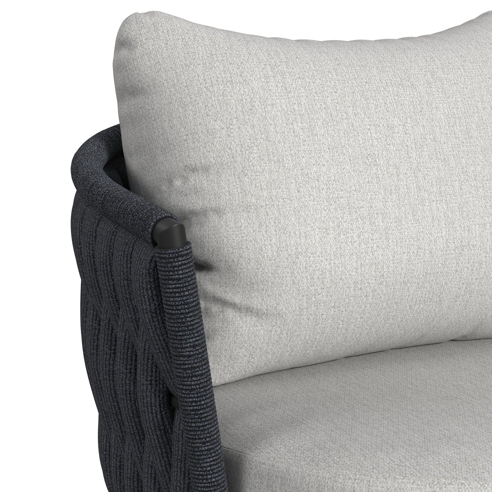 Bali Chairs with Olefin Grey in Dark Grey (2 Per Carton) - Tampa Furniture Outlet