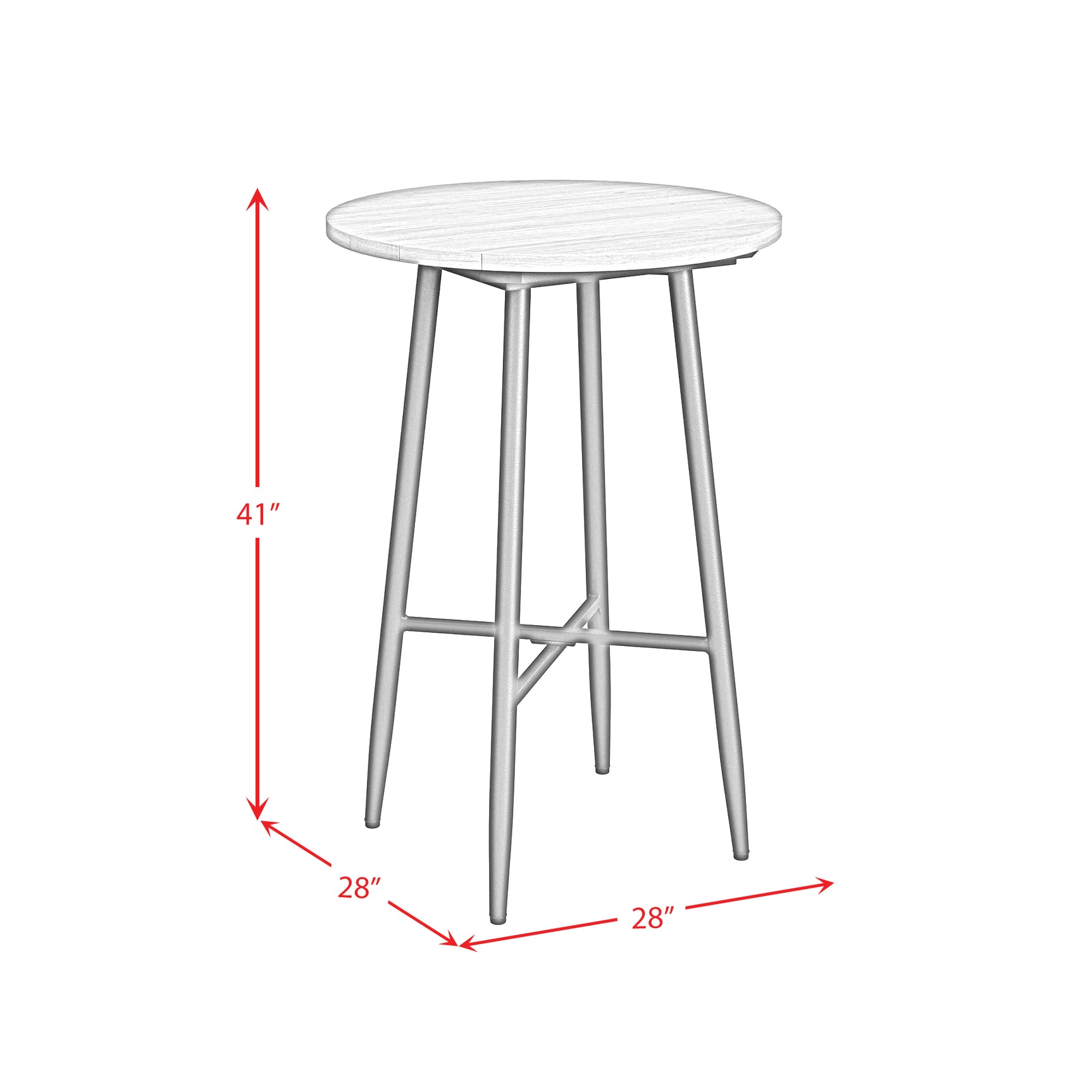 Bayhill Bar Table in Black - Tampa Furniture Outlet