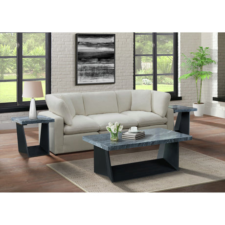 Beckley End Table Complete in Dark Marble Top – SKU CTBY800ETC | Elements