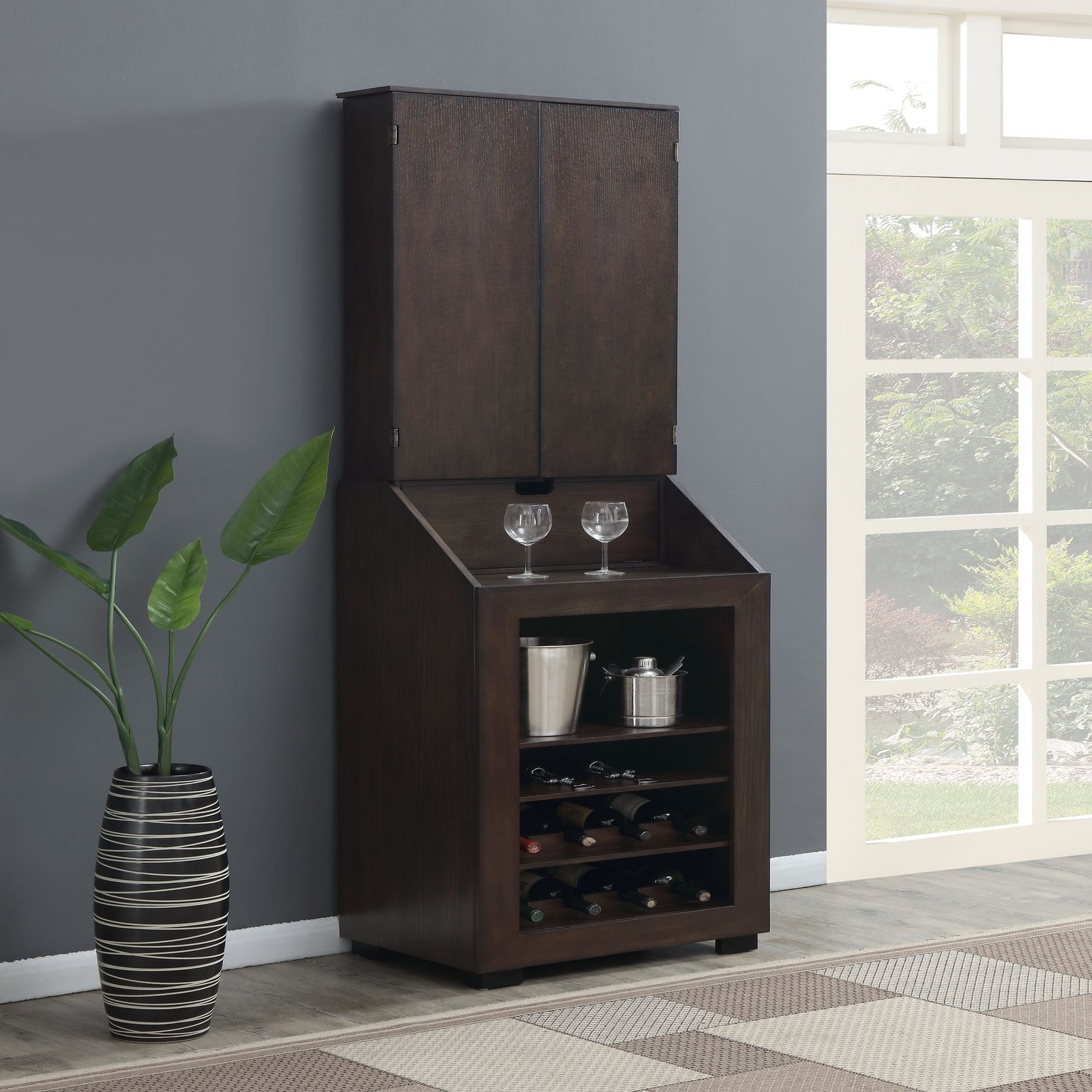 Bones Dartboard Cabinet SSG-120405 Cabinet with Dartboard - Tampa Furniture Outlet