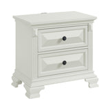 Bridgestone Queen Panel 4PC Bedroom Set in Antique White