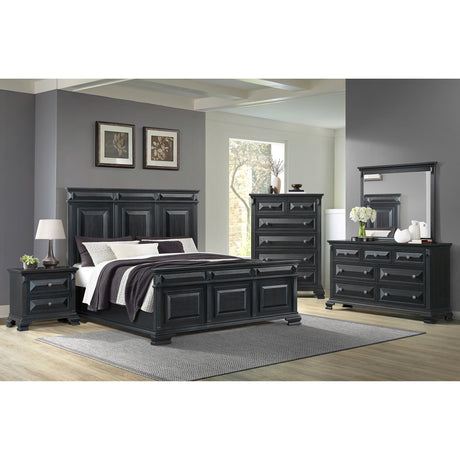 Bridgestone Dresser and Mirror Set in Black – SKU B-10980-8-DRMR | Elements