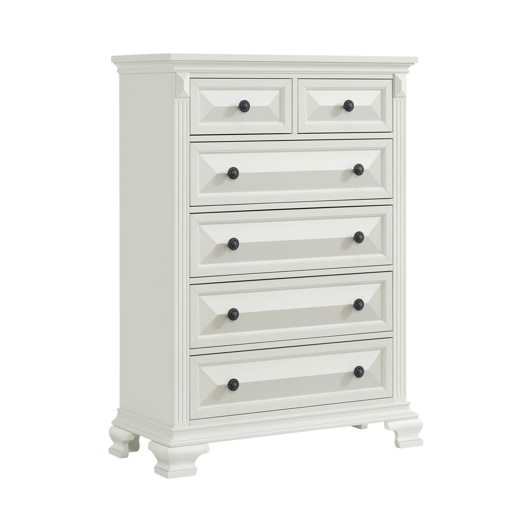 Bridgestone 6-Drawer Chest in Antique White