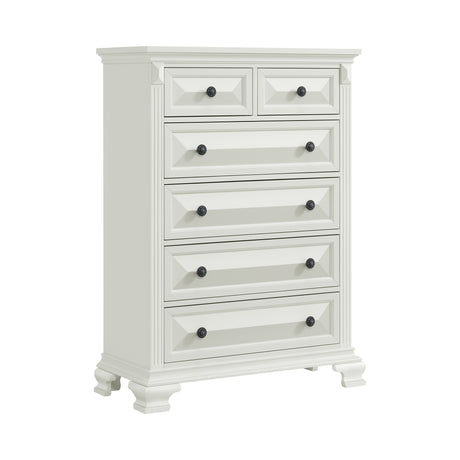 Bridgestone 6-Drawer Chest in Antique White