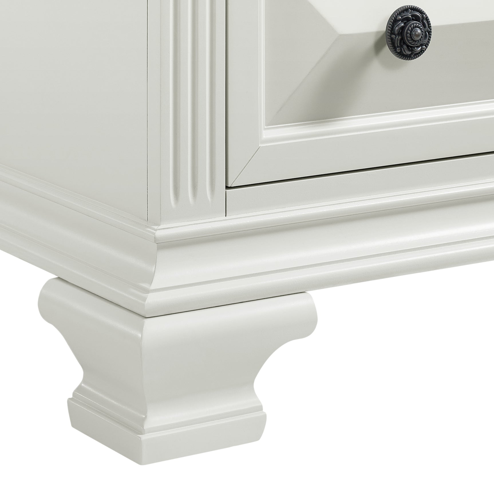Bridgestone 2-Drawer Nightstand with USB in Antique White