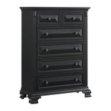 Bridgestone 6-Drawer Chest in Black - Tampa Furniture Outlet