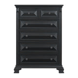 Bridgestone 6-Drawer Chest in Black - Tampa Furniture Outlet